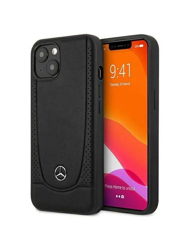 Mercedes  Leather Urban Case for iPhone 14 Plus - Black