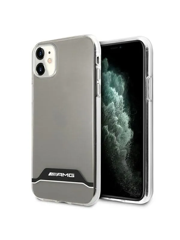 Mercedes AMG Electroplate Black&White Case for iPhone 11 / XR 6.1" - Transparent