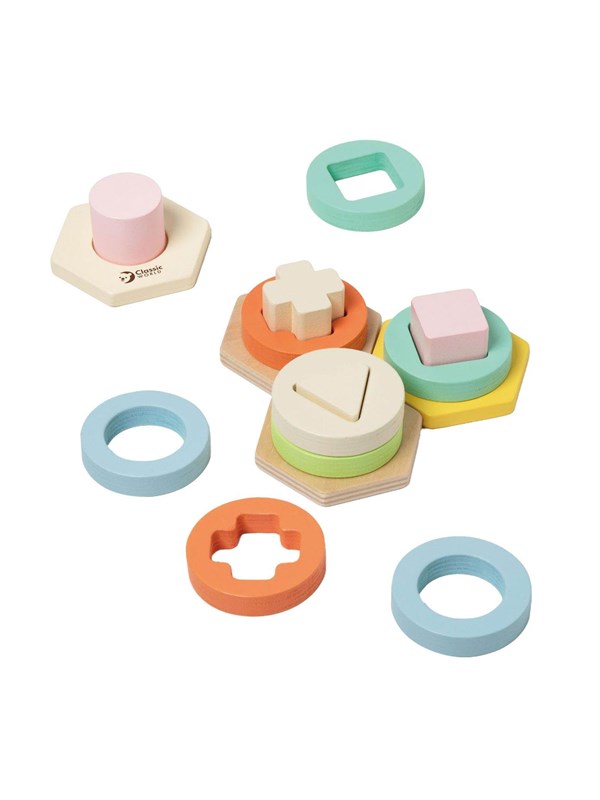 Classic World Wooden Shapes Matching Game