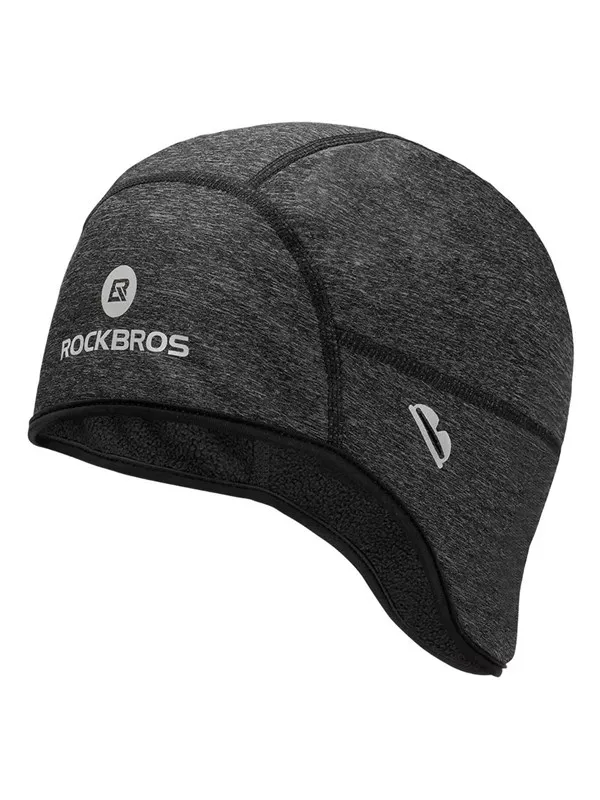 Rockbros Dala Winter Cycling Helmet Cap with Glasses Holes - Grey