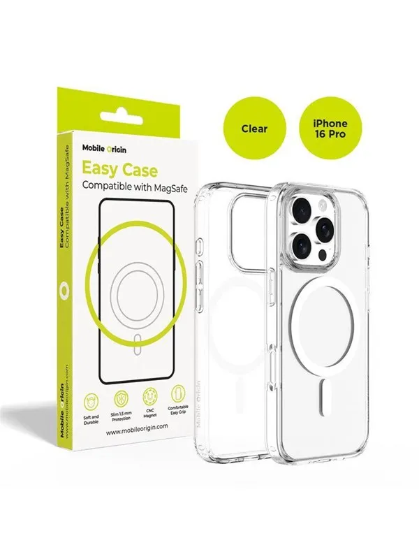 Mobile Origin Hybrid MagSafe Case - clear - iPhone 16 Pro