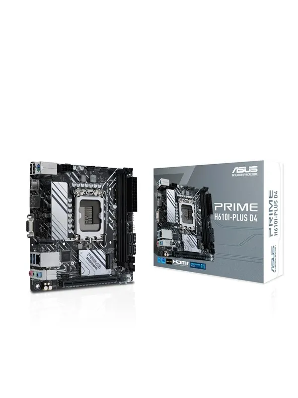 ASUS PRIME H610I-PLUS D4 Hovedkort - Intel H610 - Intel LGA1700 socket - DDR4 RAM - Mini-ITX