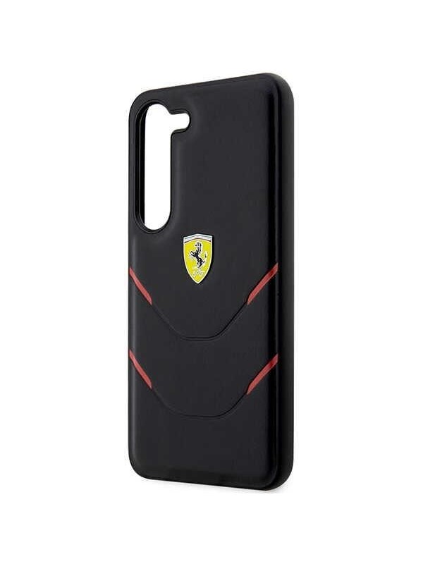 Ferrari Hot Stamp Lines Case for Samsung Galaxy S23 - Black