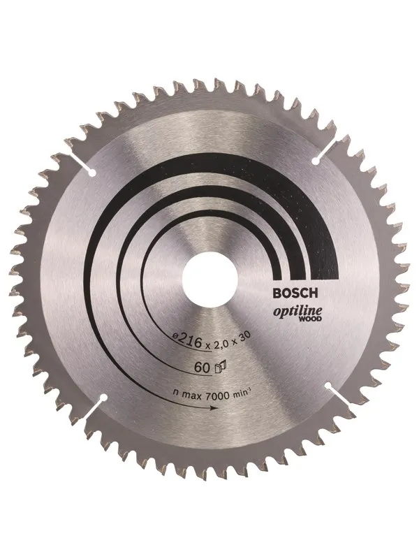 Bosch Sirkelsagblad Optiline Wood 216 x 30 x 2,0 mm, 60