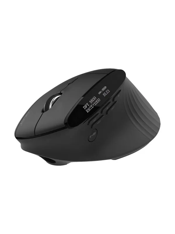 Acer Smart Fit - mouse - vertical - 2.4 GHz Bluetooth 5.0 - black - Mus - Laser - 10 - Svart