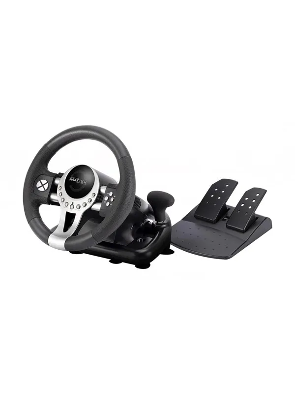 MAXX TECH Pro Racing Rattsett - Wired Wheel, gamepad and pedals set - Sony PlayStation 4