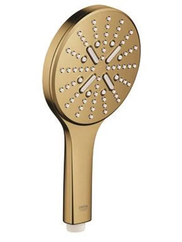 Grohe Rainshower smartactive 130 hand shower 3-sprays brushed cool sunrise