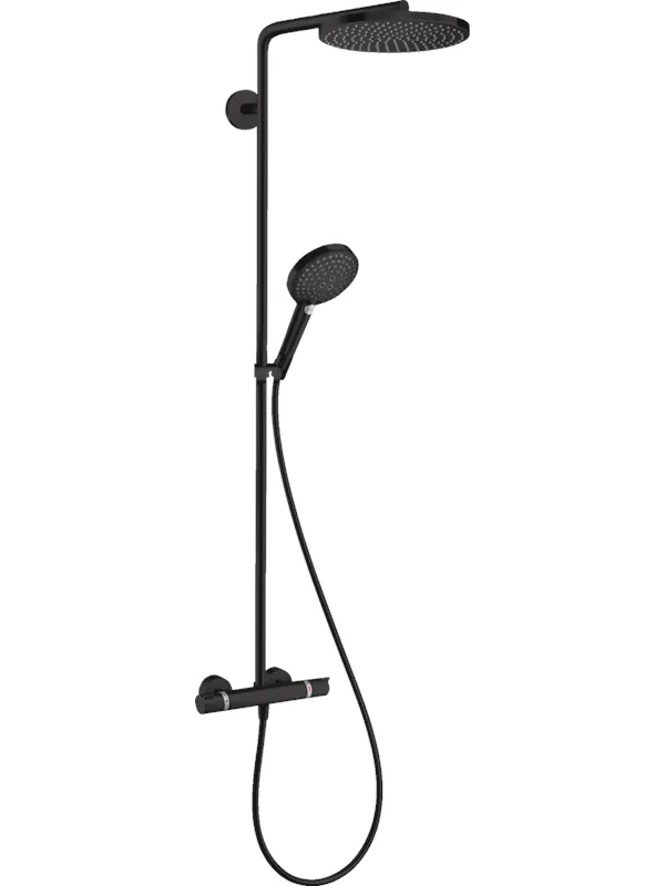 Hansgrohe showerpipe 240 powderrain matt black