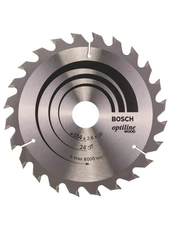 Bosch Sirkelsagblad Optiline Wood 184 x 30 x 2,6 mm, 24