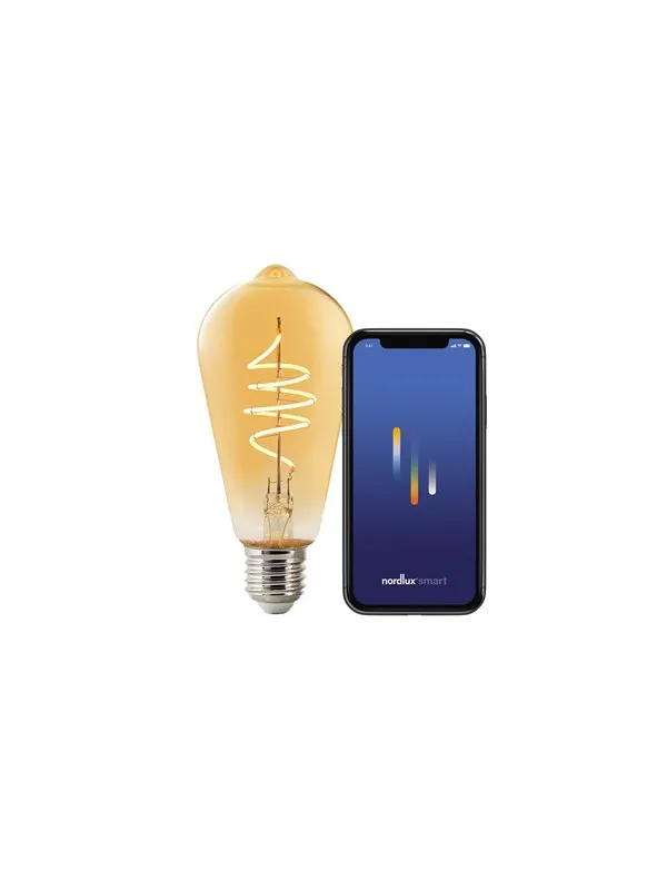 Nordlux Smart E27 St64 Deco Lyspære Ravfarvet