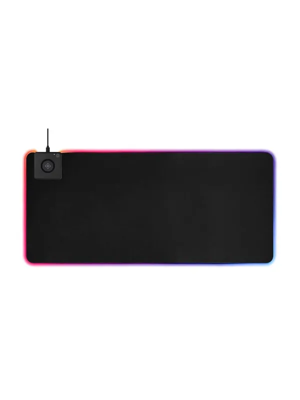Deltaco GAMING XL RGB-musematte med integrert Qi, Trådløs lading