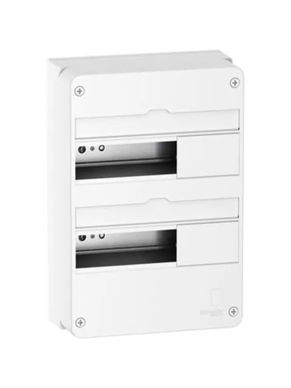 Schneider Electric Enclosure wall-mounted panel resi9 cx reis9 board 2 row 13 modulator white ral9003 without door