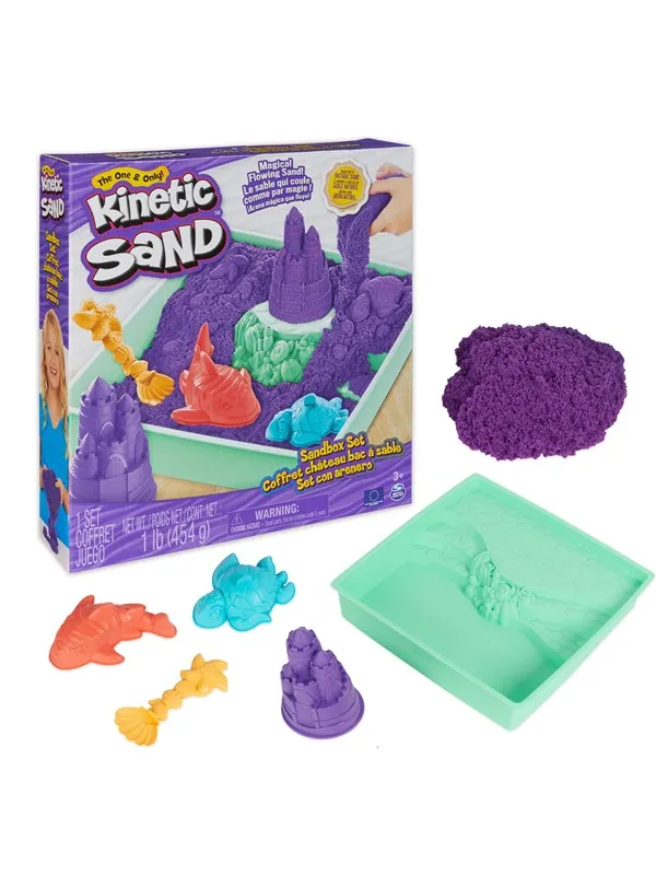 Kinetic Sand Sand Sandbox Set - Purple