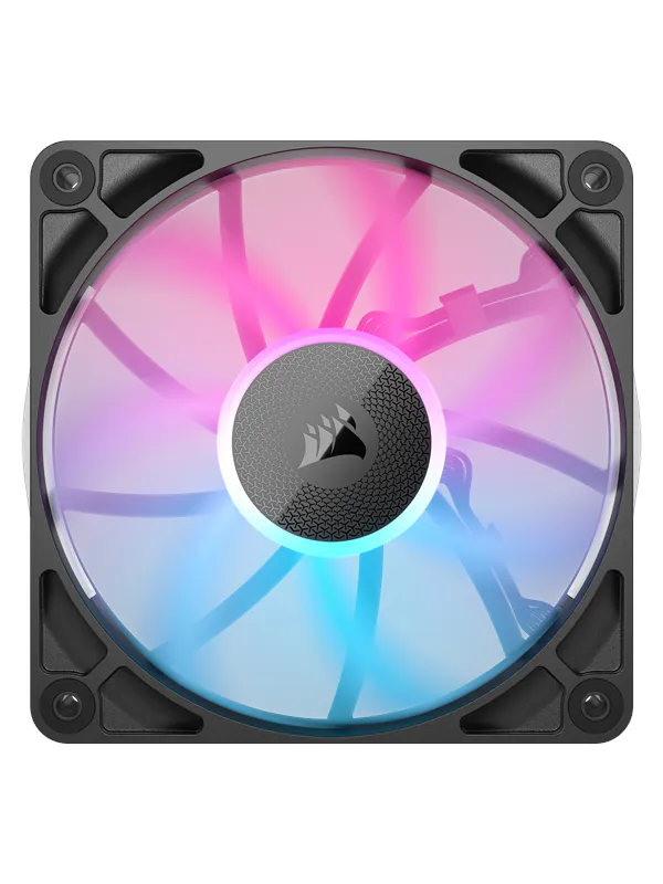 Corsair iCUE LINK RX120 RGB - Kabinettvifte - 120mm - Svart med RGB LED-lys - 36 dBA