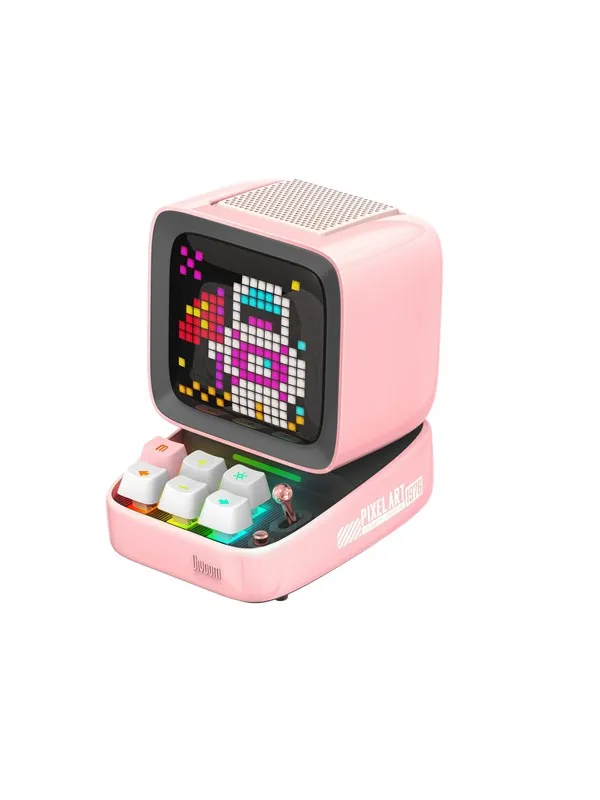 Divoom DitooPro Retro Pixel Art Bluetooth Speaker - Pink