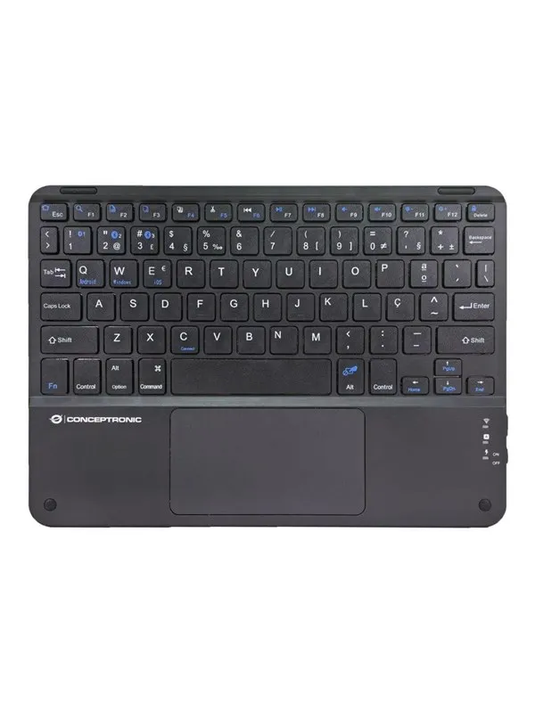 Conceptronic - keyboard - 10-inch - with touchpad - QWERTY - Portuguese - black Input Device - Tastatur - Portugisisk - Svart