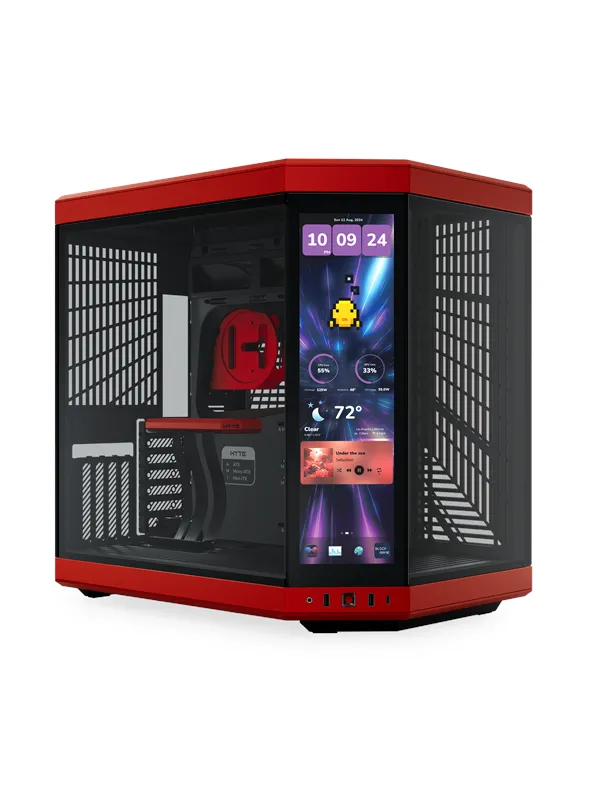 HYTE Y70 Touch Infinite - Black Cherry - Kabinett - Miditower - Rød