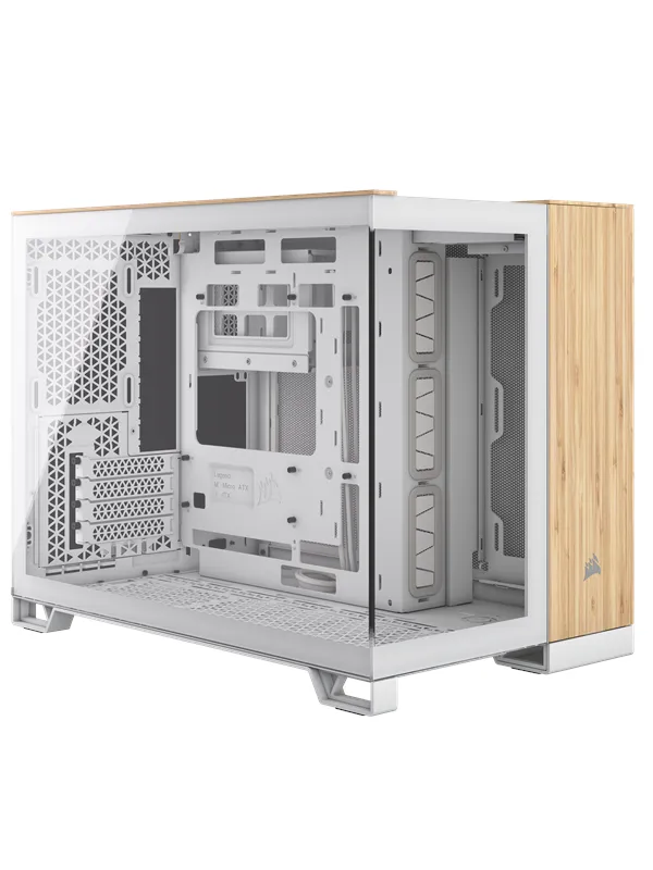 Corsair 2500X - White/Bamboo - Kabinett - Miditower