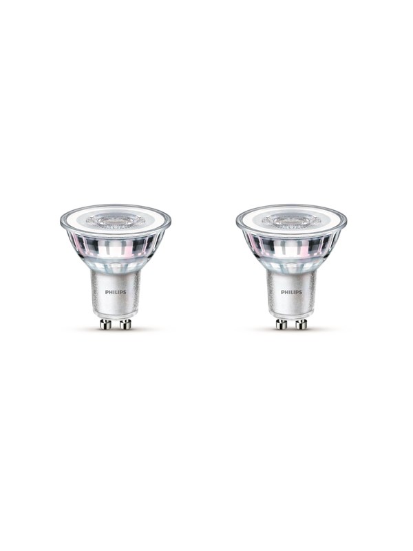 Philips LED-lyspære Classic 4.6W/827 (50W) 2-pack GU10