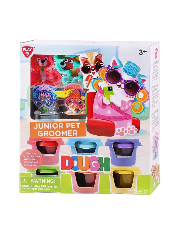 Playgo Junior Pet Groomer Clay Set - 6 Clay Pots