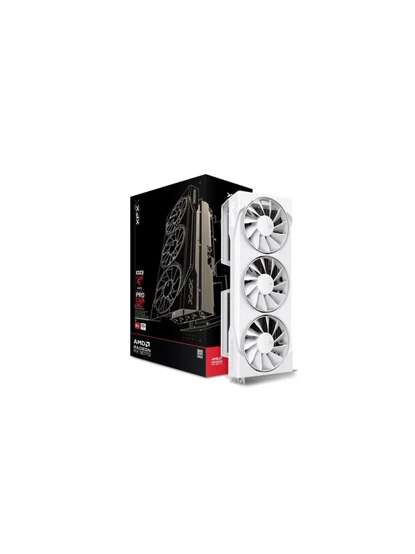 XFX Radeon RX 9070 Swift Triple Fan White - 16GB GDDR6 RAM - Grafikkort