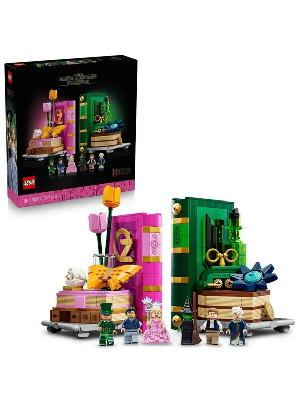 LEGO Wicked 75691 Glinda og Elphaba-bokstøtter