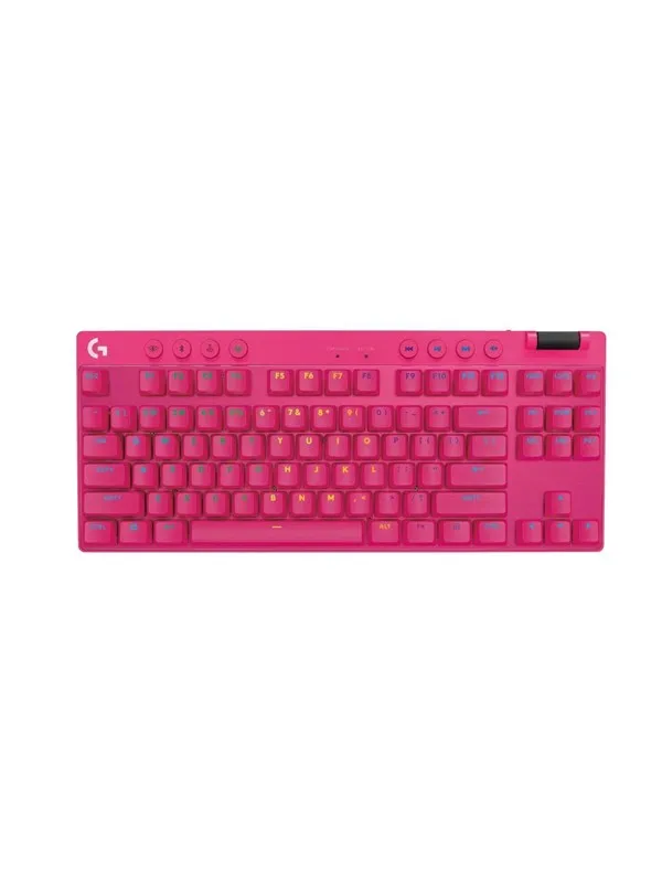 Logitech G PRO X TKL - Logitech GX Brown (Tactile) - Tactile - Gamingtastatur - Uten numpad - Engelsk (USA) - Rosa
