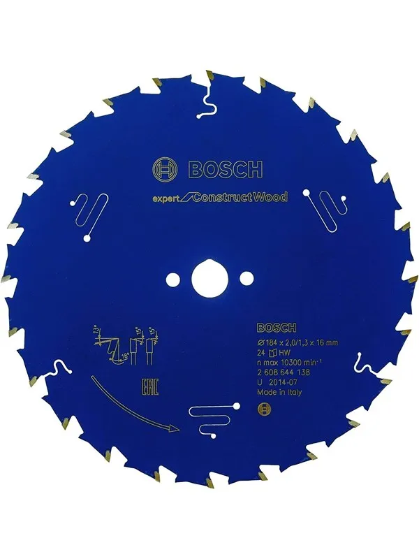 Bosch Circular Saw Blade 184 x 16 x 2 mm  Expert for Construct Wood