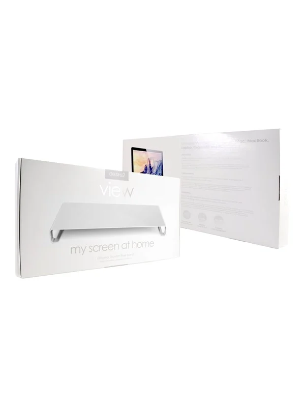 Desire2 Universal Riser Stand stand - for monitor / notebook / printer - silver - Max 14 kg - recommended for