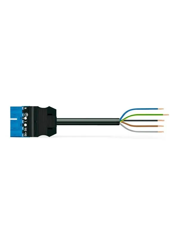 Winsta Connecting cable 2m hf eca plug/open-ended blue