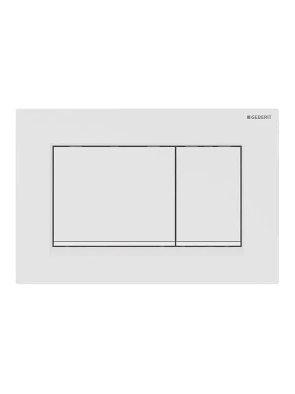 Geberit sigma30 actuator plate 246 x 164 x 12 mm dull white easy-to-clean-coated