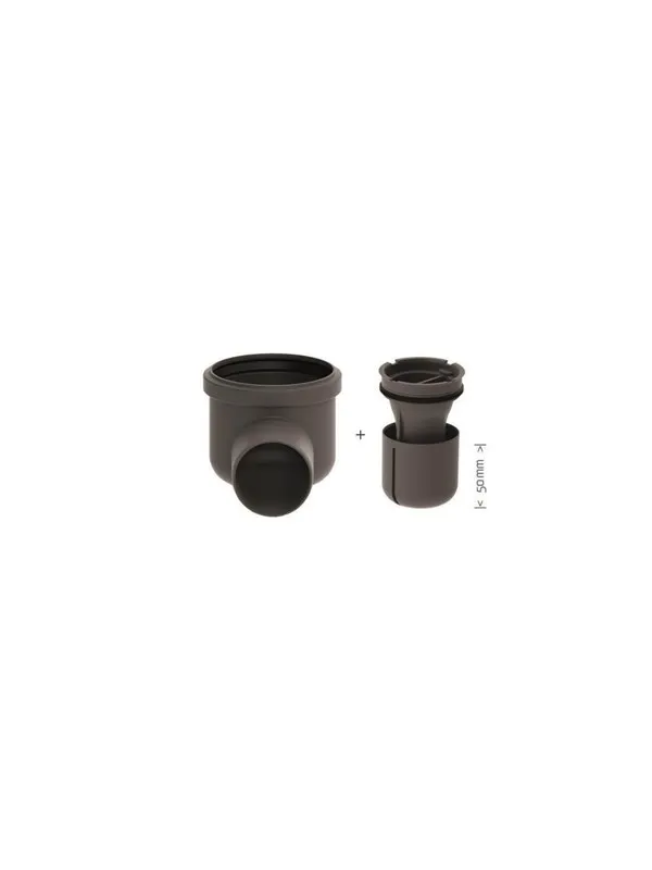 Unidrain Drain unit w/horizontal outlet Ø75 mm incl. water trap corner drain