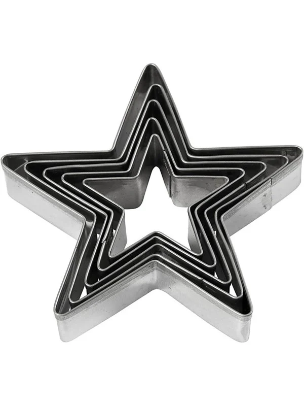 Creativ Company - Star cookie cutters 5 pcs.