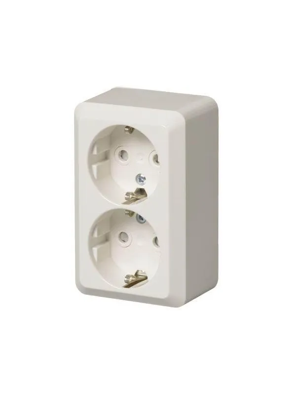 ABB Socket outlet schuko 2-g screwless term