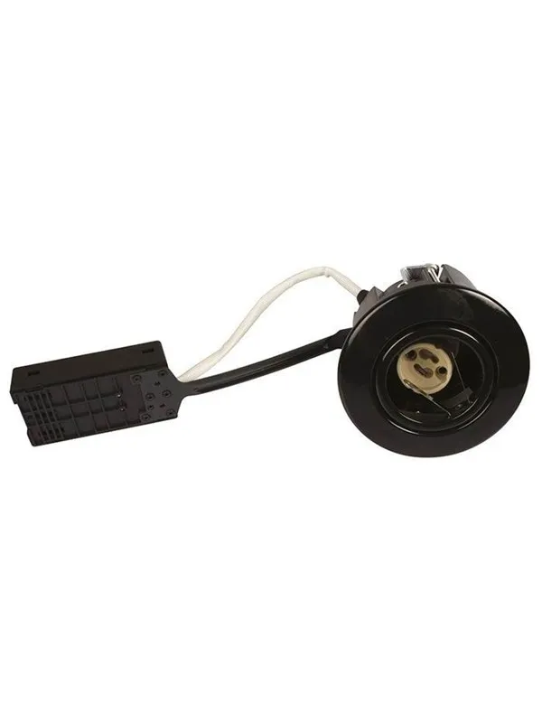 Scan Products Luna quick install 230v gu10 ip44 ss316 black round