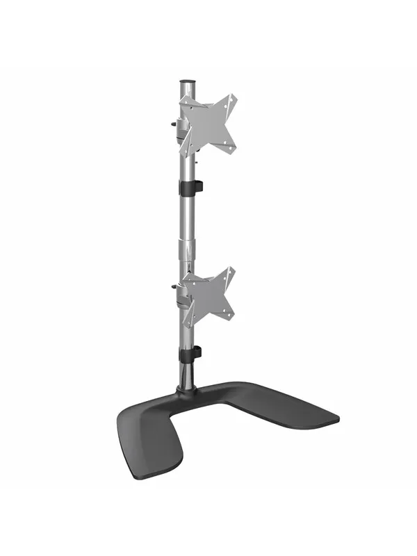 StarTech.com Vertical Dual Monitor Stand for up to 27" Monitors - Aluminium - Stand