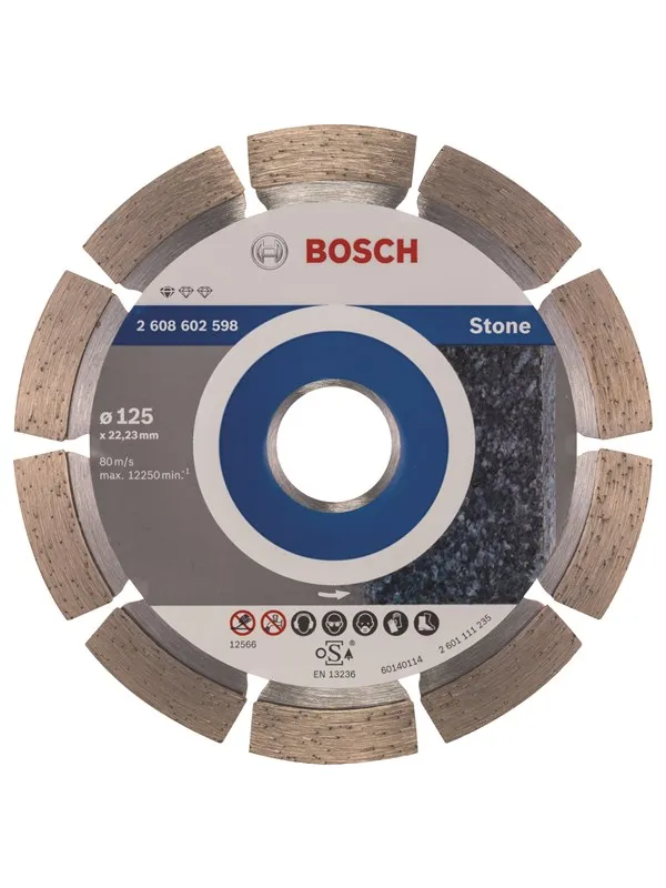 Bosch Diamantkappeskive standard for Stone 125 x 22,23 x 1,6 x 10 mm