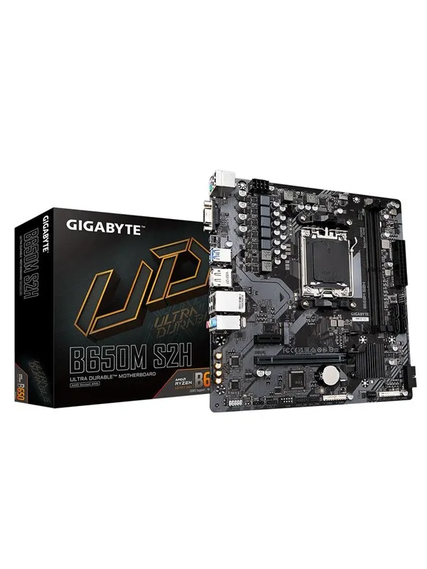 GIGABYTE B650M S2H Hovedkort - AMD B650 - AMD AM5 socket - DDR5 RAM - Micro-ATX