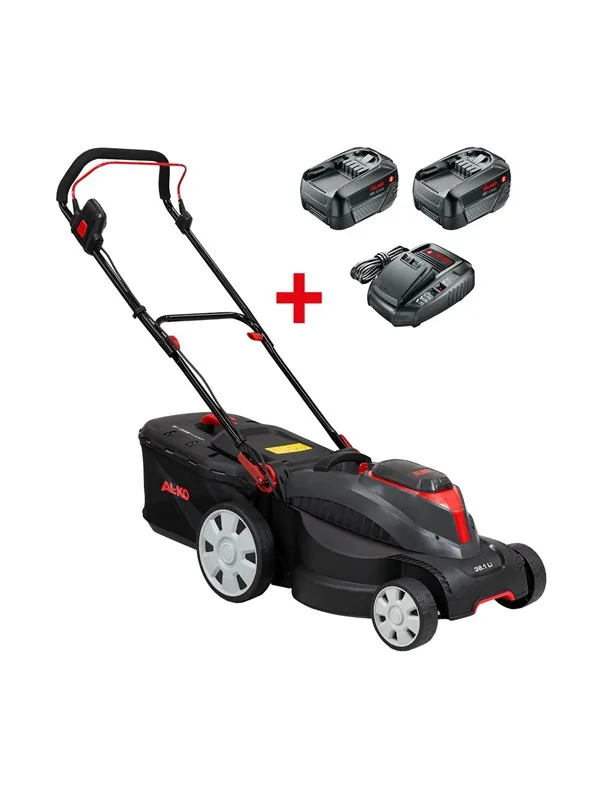 AL-KO Batteri-gressklipper Batteri gressklipper 18 V BOSCH HOME AND GARDEN COMPATIBLE Comfort 38.1 Li inkl. 2 batterier og lader