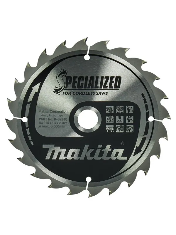 Makita Circular saw blade special T.C.T. 165 x 20 mm 24 T (B-32910)