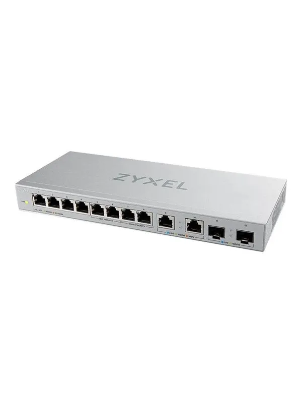 ZyXEL XGS1010-12 12-Port Unmanaged Multi-Gigabit Switch with 2-Port 2.5G and 2-Port 10G SFP+
