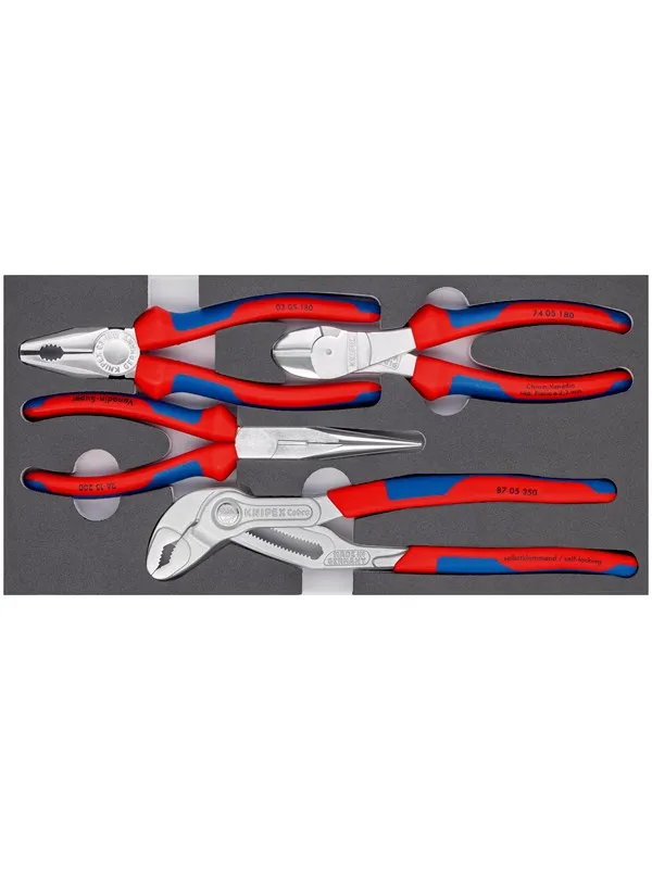 KNIPEX Tang-sett, i skumstoffinnlegg