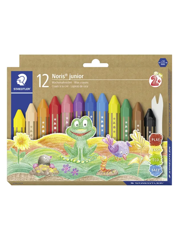 Staedtler NORIS JUNOR VOKSFARGE 12 STK. Assorted