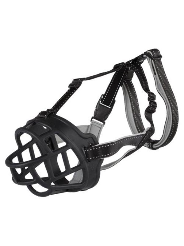 Trixie Muzzle Flex muzzle rubber M-L black