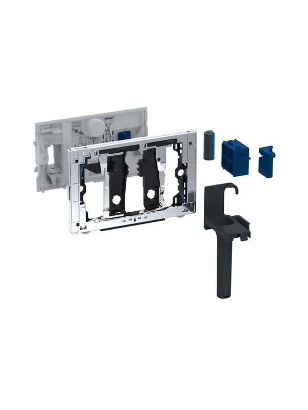 Geberit insert blue tabs chrome