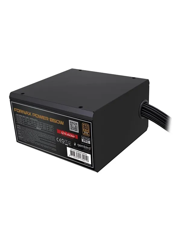 Gembird CCC-PSUBRONZE-850W - power supply - 850 Watt Strømforsyning (PSU) - 850 Watt - 120 mm - ATX - 80 Plus Bronze sertifisert