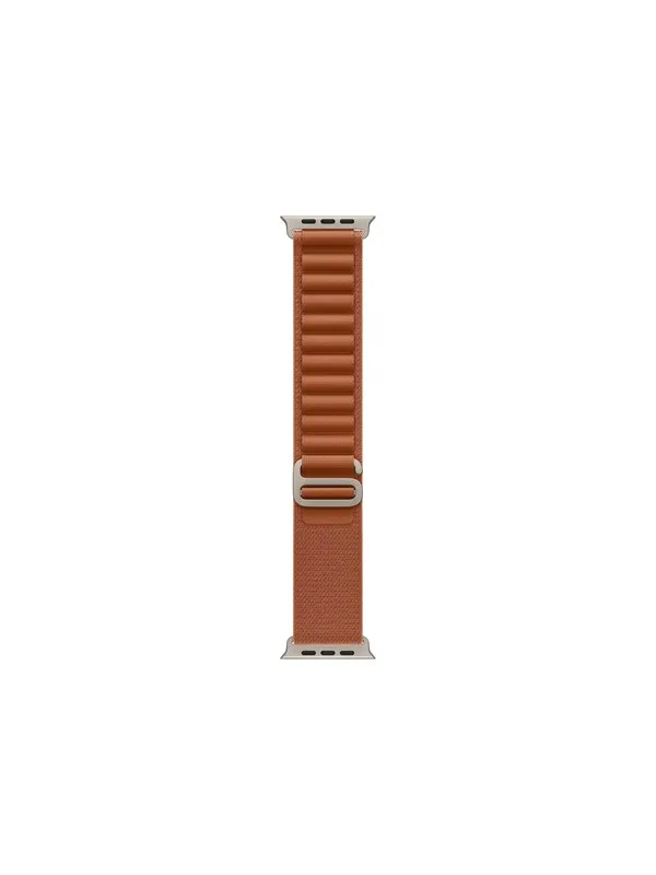 Apple 49mm Terra Cotta Alpine Loop - Medium - Natural Titanium Finish