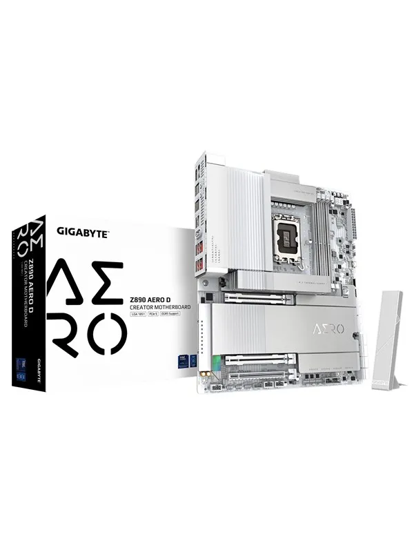 GIGABYTE Z890 AERO D Hovedkort - Intel Z890 - Intel LGA1851 socket - DDR5 RAM - ATX