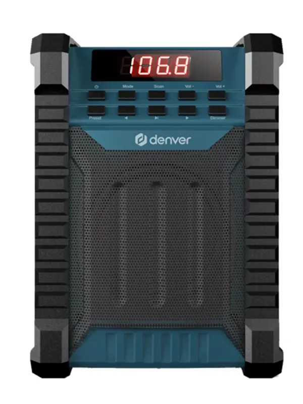 DENVER WRB-60 Workradio - FM & Bluetooth - 10 Watt - FM
