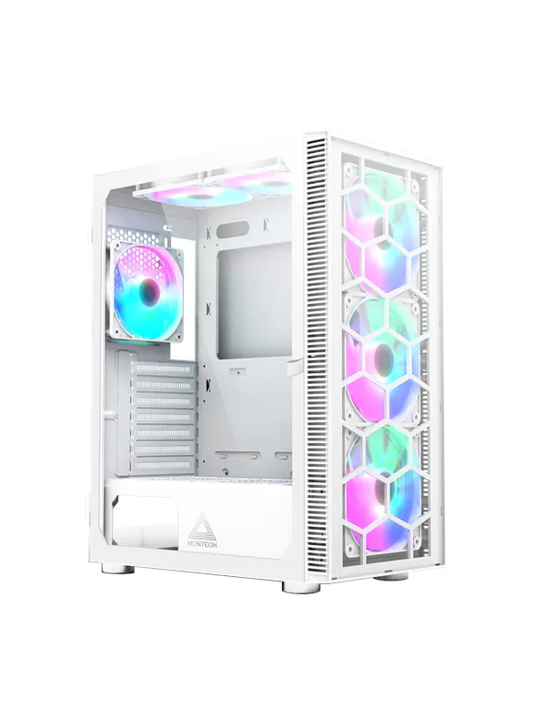 Montech X3 Glass - White - Kabinett - Miditower - Hvit